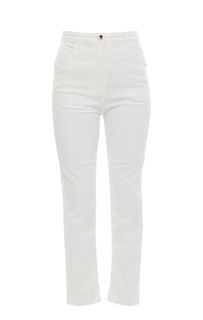 Зауженные белые джинсы с пятью карманами Patrizia Pepe