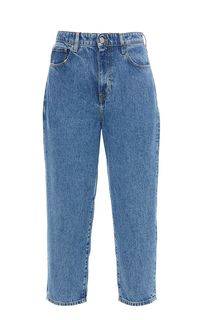 Укороченные джинсы с потертостями Guess