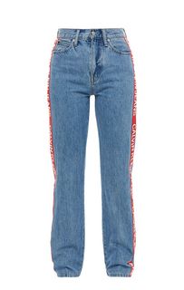 Прямые синие джинсы с высокой талией CKJ 030 Calvin Klein Jeans