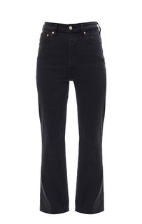 Расклешенные черные джинсы Ribcage Cropped Flare Levis®