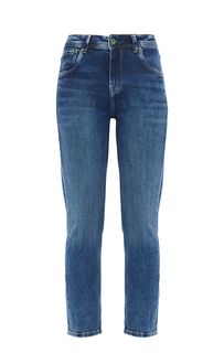 Синие джинсы с высокой посадкой Violet Pepe Jeans