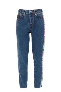 Синие зауженные джинсы с лампасами Tom Tailor Denim