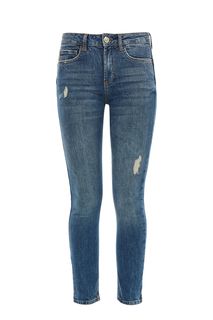 Рваные синие джинсы зауженного кроя Bottom Up Cute Liu Jo