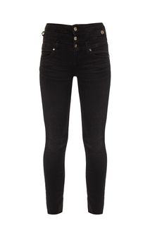 Черные зауженные джинсы с высокой талией Bottom Up Rampy Liu Jo