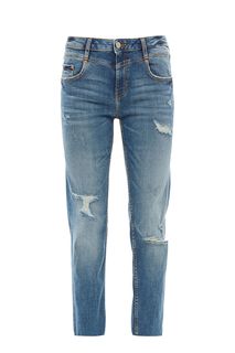 Рваные джинсы бойфренд с низкой посадкой Liva Tom Tailor Denim