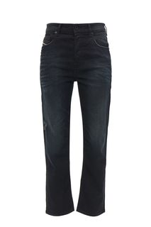 Черные джинсы с потертостями и заломами Aryel Diesel