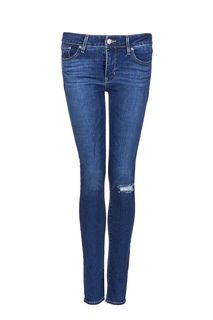 Синие джинсы с рваной деталью 711 Skinny Levis®