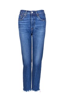 Синие джинсы с заломами и потертостями 501® Original Levis®