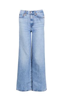 Синие джинсы с заломами Ribcage Wide Leg Levis®