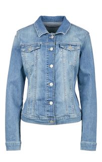 Короткая джинсовая куртка синего цвета Mavi