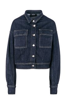 Укороченная джинсовая куртка с накладными карманами Pepe Jeans