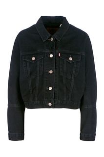 Черная джинсовая куртка с бахромой Levis®