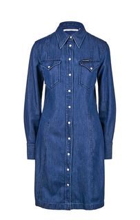 Платье на кнопках с отложным воротничком Calvin Klein Jeans