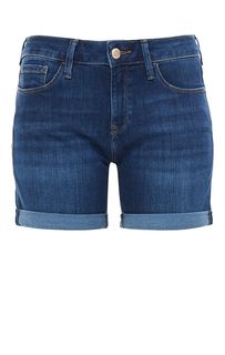 Короткие джинсовые шорты синего цвета Mavi
