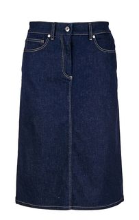 Расклешенная джинсовая юбка с контрастной строчкой Calvin Klein