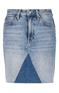 Джинсовая юбка с необработанным краем Calvin Klein Jeans