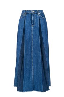 Расклешенная джинсовая юбка с необработанным краем Pepe Jeans