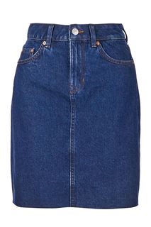 Короткая джинсовая юбка с необработанным краем Tom Tailor Denim