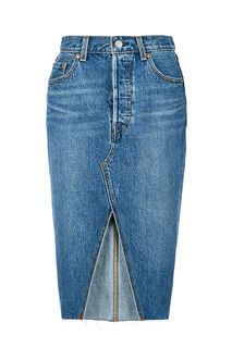 Синяя юбка из денима High-Rise Deconstructed Skirt Levis®