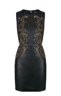 Платье-футляр черного цвета с металлическим декором Marciano Guess