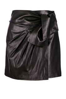 Короткая черная юбка с завязками Liu Jo