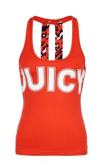 Красный топ с логотипом Juicy Couture