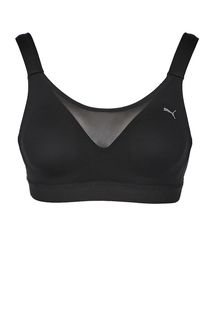 Укороченный черный топ в спортивном стиле Puma