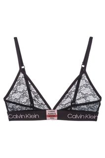 Кружевной бюстгальтер черного цвета Calvin Klein