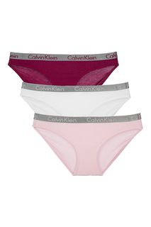 Комплект из трех трусов-слипов из хлопка Calvin Klein