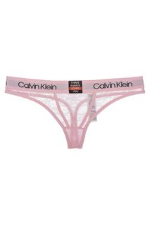 Кружевные трусы-стринги с широкой резинкой Calvin Klein