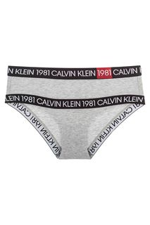 Трусы-шорты из хлопка с высокой посадкой Calvin Klein