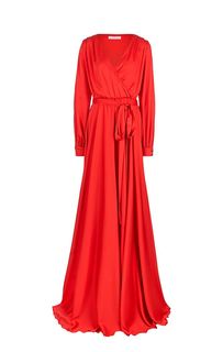 Длинное красное платье в вечернем стиле Alisia HIT