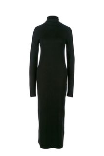 Черное платье с высоким воротом Polo Ralph Lauren