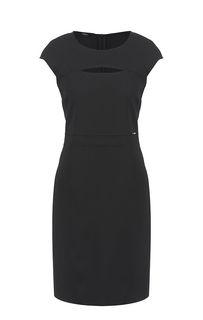Черное платье с короткими рукавами Cinque