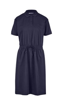 Синее платье с короткими рукавами Lacoste