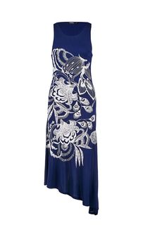 Платье из вискозы с цветочным принтом Desigual