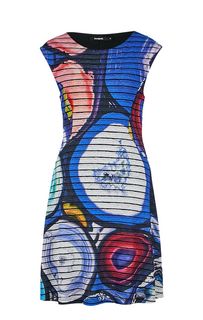 Приталенное платье с абстрактным принтом Desigual