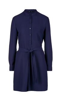 Синее платье средней длины с карманом Armani Exchange