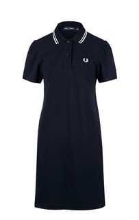 Синее хлопковое платье Fred Perry