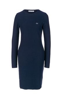 Платье из хлопка с длинными рукавами Lacoste