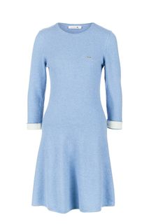 Синее платье из шерсти и кашемира Lacoste