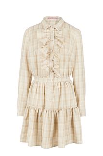 Короткое платье из вискозы в клетку Dulcis Shop