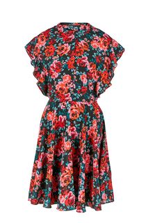 Разноцветное платье с цветочным принтом Guess