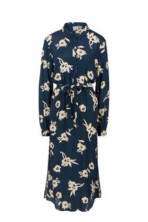 Платье из вискозы с цветочным принтом Ichi