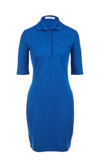 Короткое трикотажное платье с короткими рукавами Lacoste