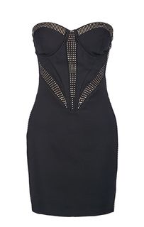 Короткое вечернее платье-бюстье Guess