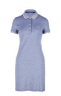Синее платье с короткими рукавами Lacoste