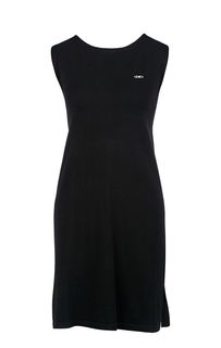 Черное платье из вискозы с вырезом на спине Liu Jo Sport