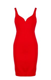 Короткое платье-футляр из вискозы Guess