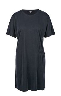 Платье-футболка черного цвета с круглым вырезом Mavi